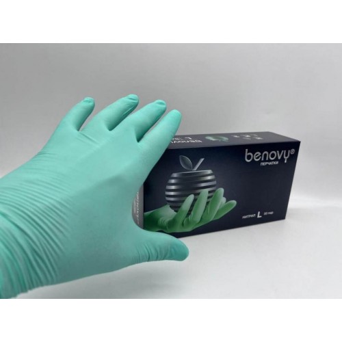 BENOVY MULTICOLOR НИТРИЛ медицинские цветные перчатки в Орле