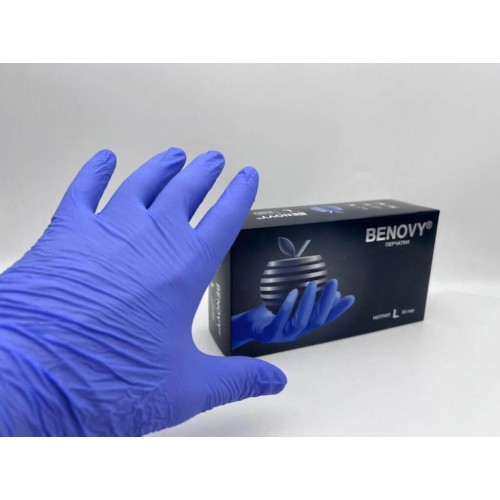 BENOVY MULTICOLOR НИТРИЛ медицинские цветные перчатки в Орле