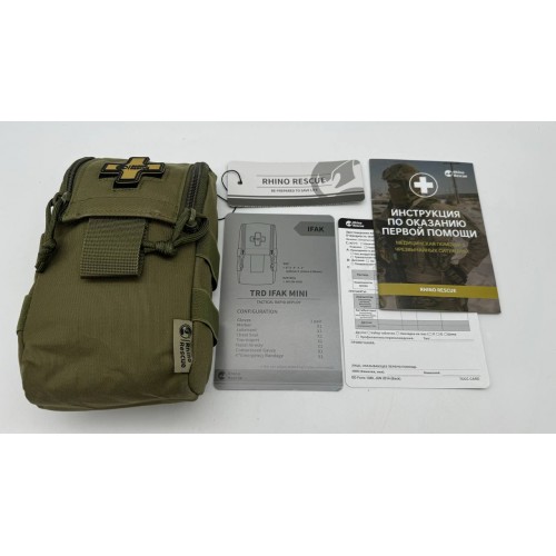 Военная тактическая аптечка RHINO RESCUE IFAK TRD MINI 11в1 в Орле