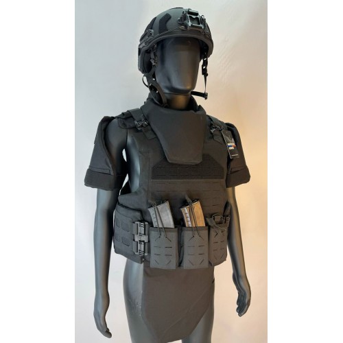 Бронежилет разгрузочный UNIVERSAL ARMOR в Орле (СВМПЭ + бронеплиты Бр5 класса) черный