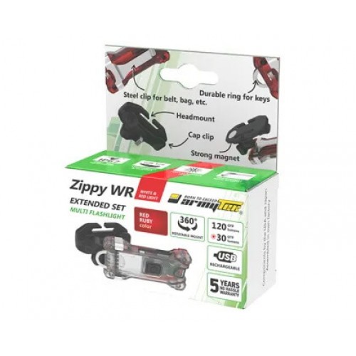 Наключный фонарь Armytek Zippy Extended Set WR (Red Ruby) в Орле